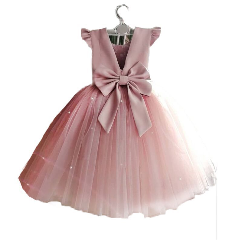 European And American Birthday Flower Girl Princess Dress Flower Girl Dress Girl long 