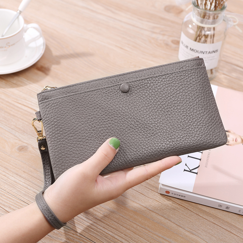 Long Korean Leather Wallet Ladies Mobile Phone Bag