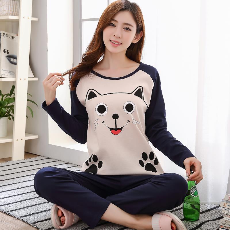 Title 6, Cartoon Long Sleeve Pajamas Ladies Trousers Hom...