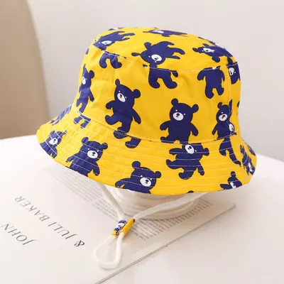 Children's Fisherman Hat Printed Basin Hat for Boys