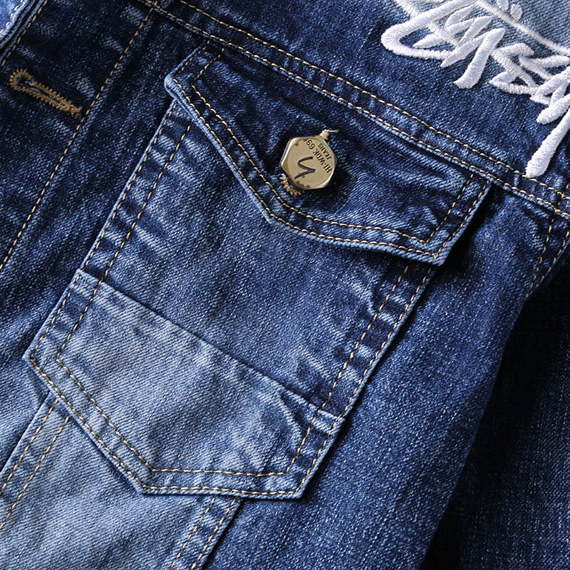 Youth Slim Lapel Casual Multi-Pocket Jacket