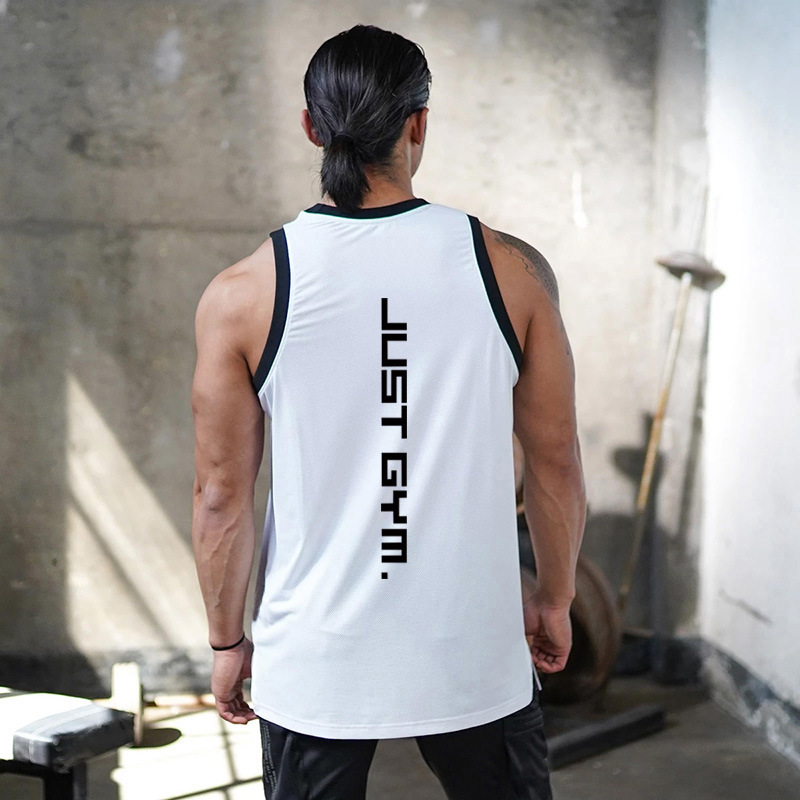 New Men's Fitness Waistcoat Muscle Vest