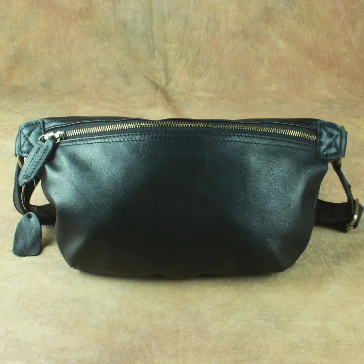 Summer Leather Retro Crazy Horse Chest Bag