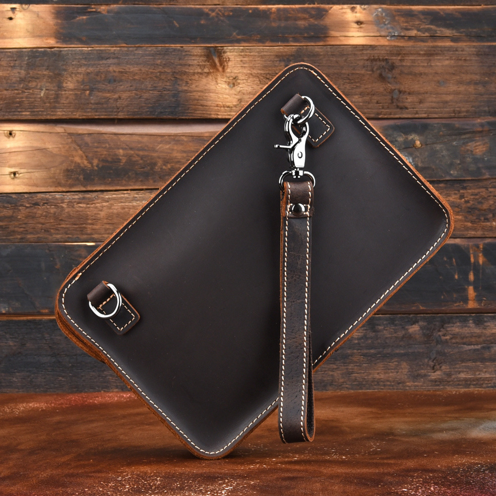 New Retro First Layer Cowhide Single Shoulder Messenger Bag — view 2