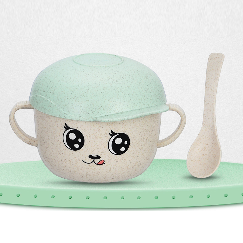 Children's Bowl Drop Proof Scalding Spoon With Cover