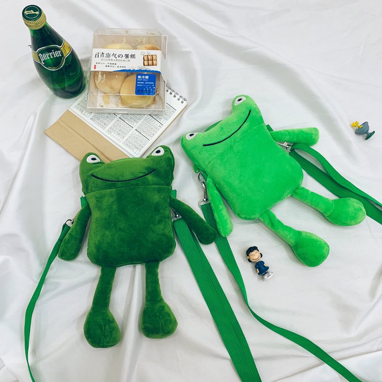 Plush Cute Frog Small Bag Phone Single Shoulder Messenger — view 4