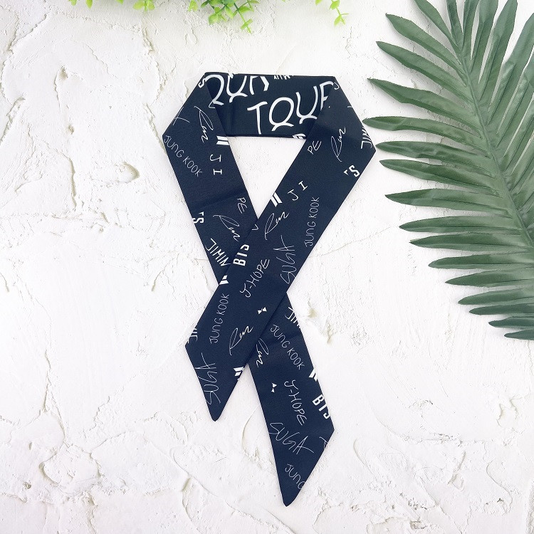 Ladies Tie Bag Handle Silk Variety Small Silk Scarf Decoration Scarf