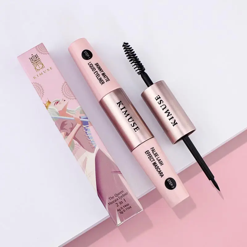 Double-Head Long Lasting Waterproof Mascara Liquid Eyeliner Combination