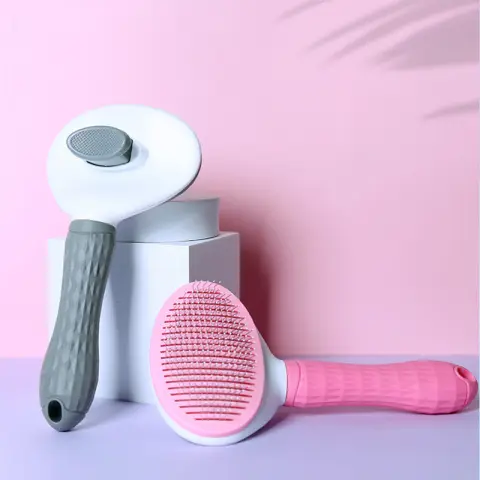 Cat Self-Cleaning Comb Stainless Steel Dog Hair Brush One