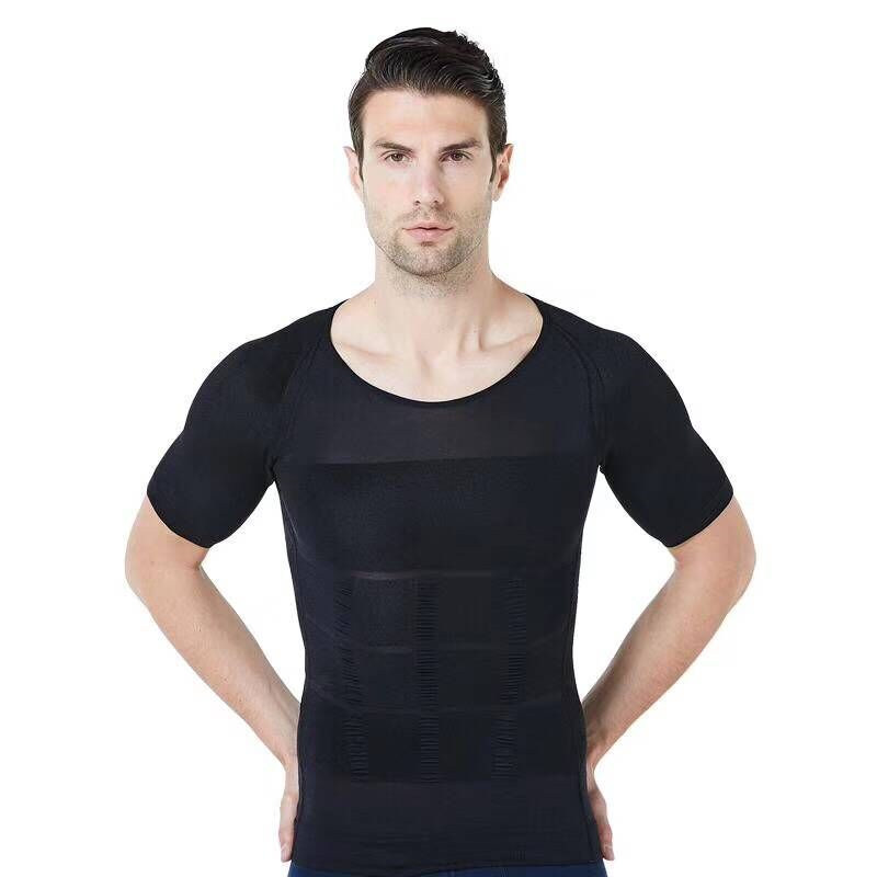Men's T Shirt Quick Drying Sports Running Body Shaping Short Sleeves