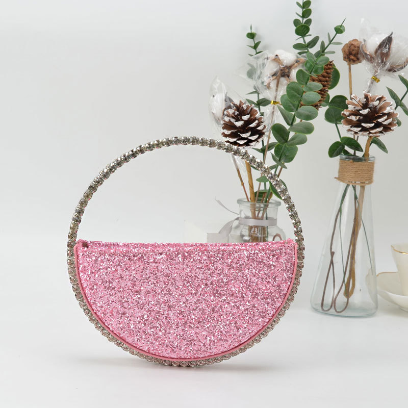 Title 9, Diamond studded dinner bag with diamond heart-s...