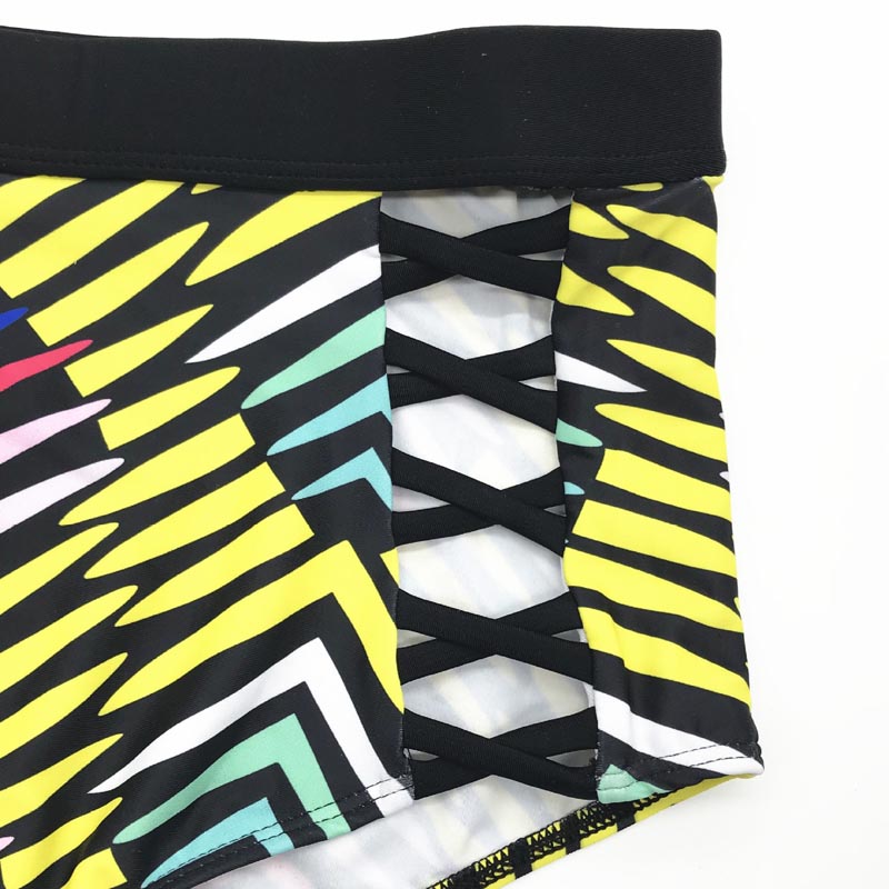 Retro Hollow Hard-Clad Steel Backed High Waist Swimsuit