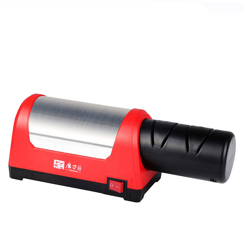 Quick And Automatic Sharpening Of Ceramic Knife With Fixed Angle