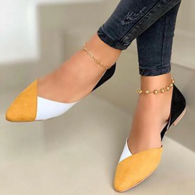 Retro Platform Casual Shoes Lace Up Single Shoes Women Yellow - Shop at LoveMi