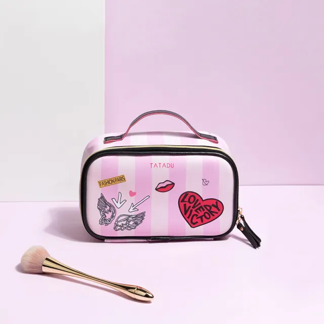 Female Heart Cosmetic Bag Female Portable Storage Bag - Shop at LoveMi