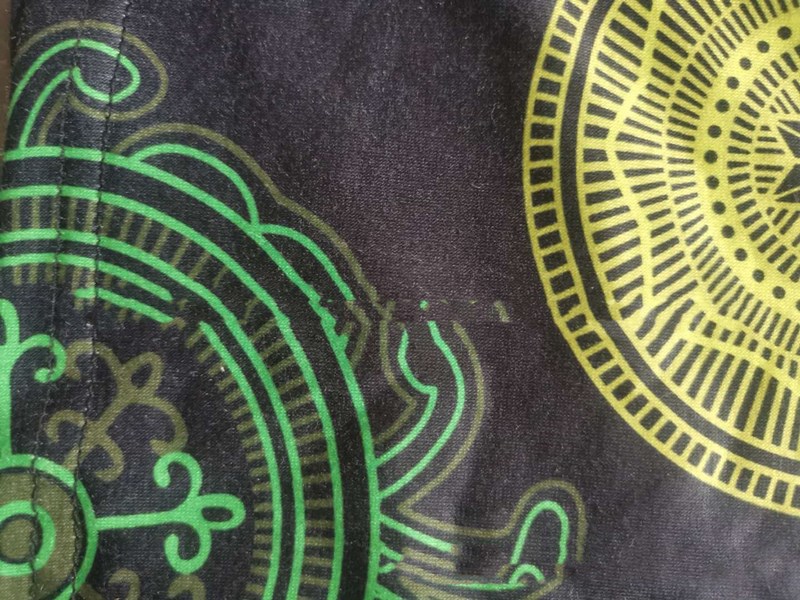 Spring New Printed Pocket Long Sleeve Lantern Skirt