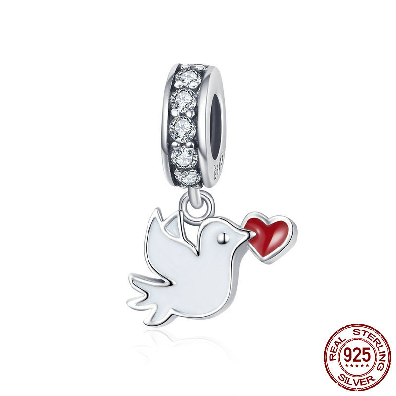 Love Messenger 925 Sterling Silver Fashion Pendant Accessories