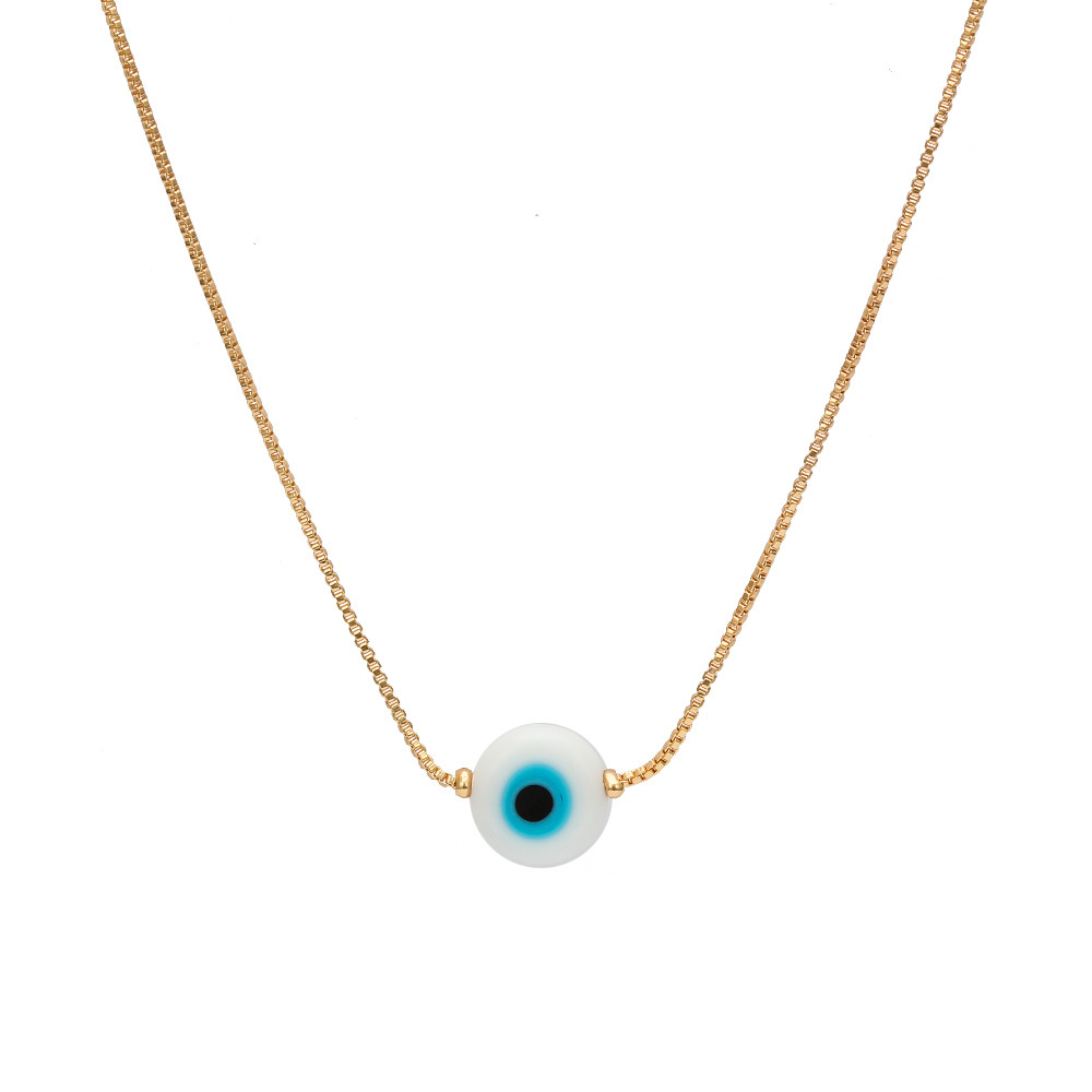 Creative Devil's Eye Copper Necklace Clavicle Chain