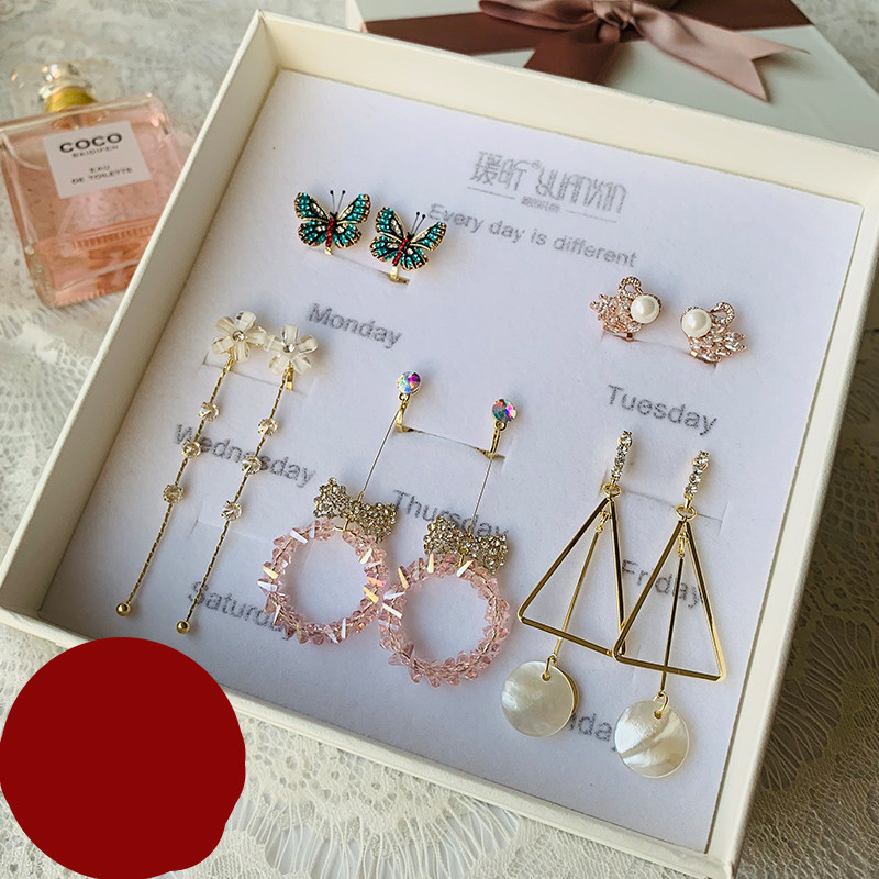 Ear Clips Without Pierced Female Earrings Temperament Long Suit