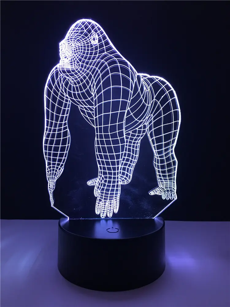 Cross-border 3D Desk Lamp For Orangutan Series