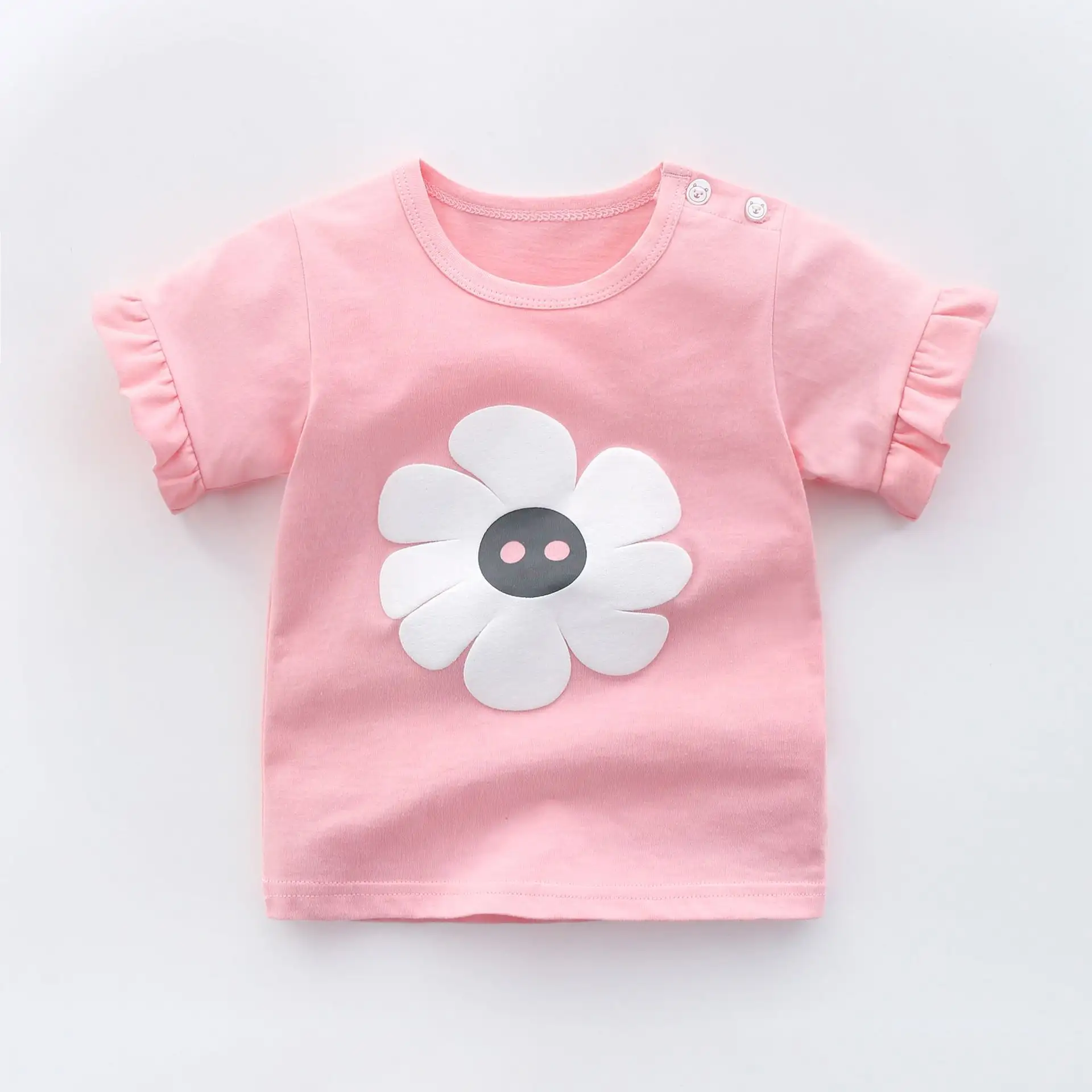 Summer Girl Baby Boy Bottoming Shirt