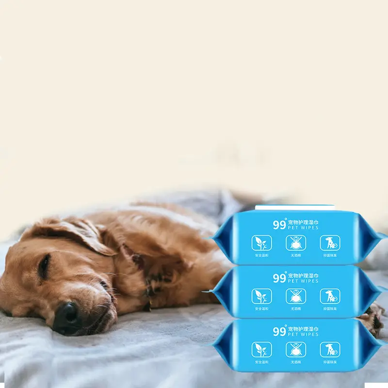 Dogs and Cats to Remove Tears Supplies Pet Wipes