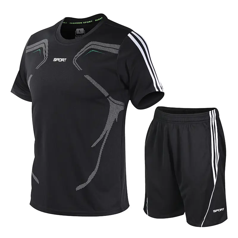 Outdoor Thin Sportswear Men's Student Shorts Two-Piece Suit