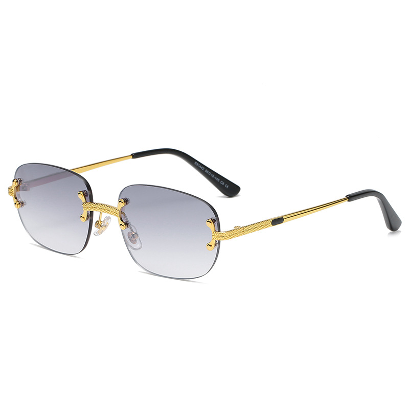 Title 3, Metal Frameless Square Color Film Sunglasses