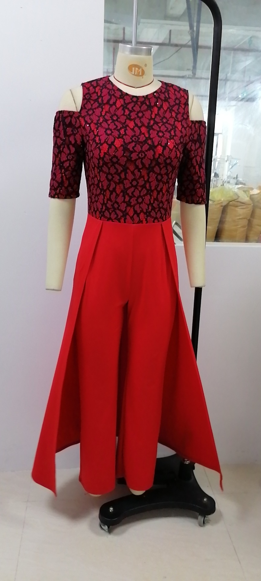 Hot Selling European And American Sexy Fashion Lace Stitching Dress