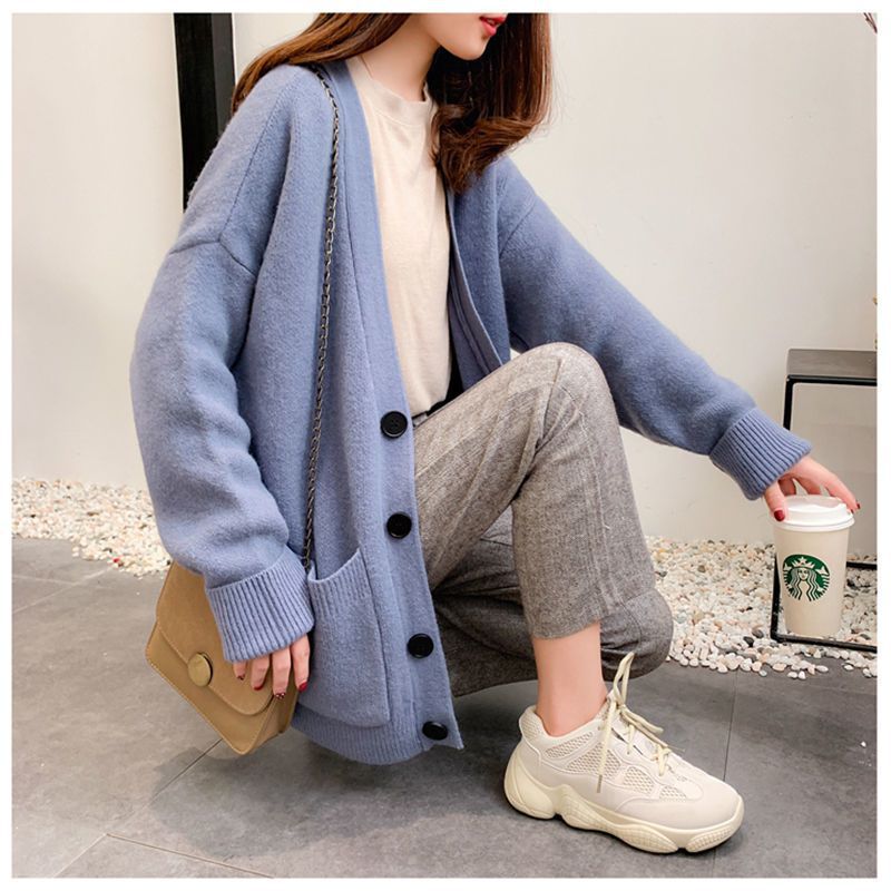 Title 5, Womens Loose Plus Size Pocket Knitted Sweater ...