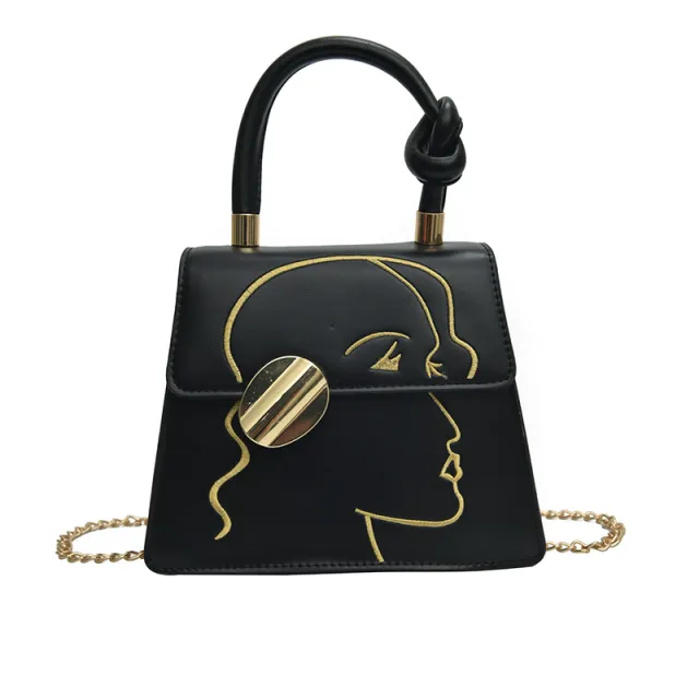 Sweet Messenger Bag Fashion Female Bag Black - Shop at LoveMi