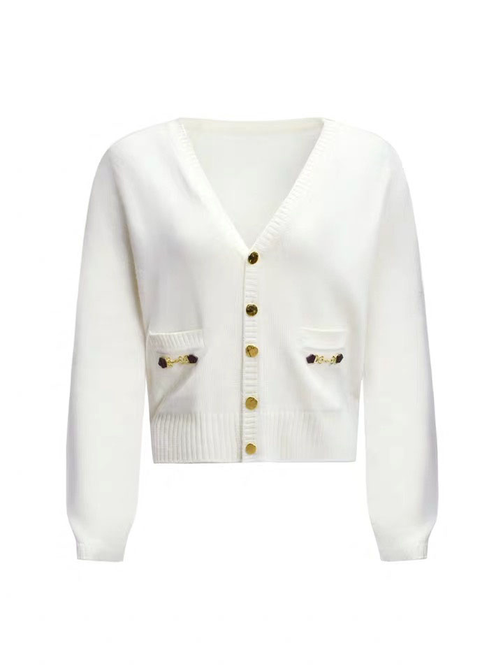 Loose Lazy Fan Single-breasted Cashmere Cardigan Women