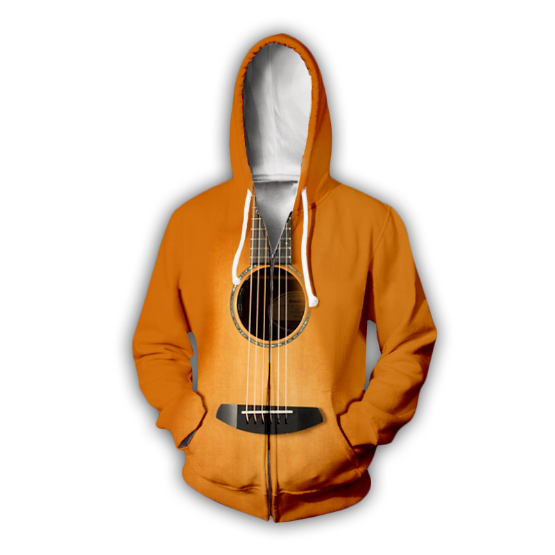 Violin Guitar 3D Digital Hoodie