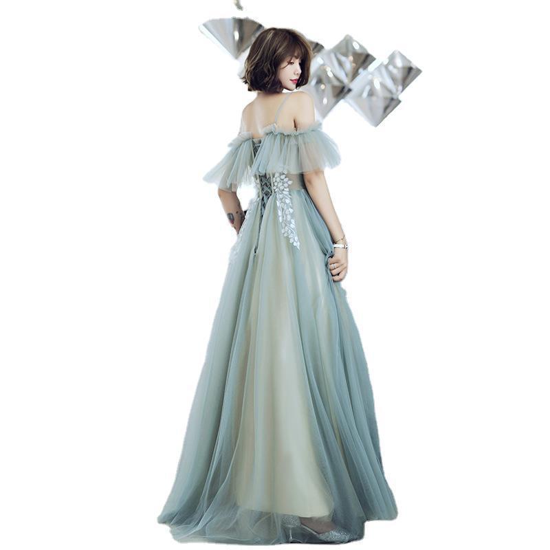 Evening Dress New Style Dignified Temperament Long Sling Dress Women