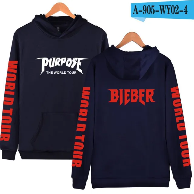 The New Justin Bieber Co Branded The Same Hooded Sweater Hoodie Navy - Shop at LoveMi
