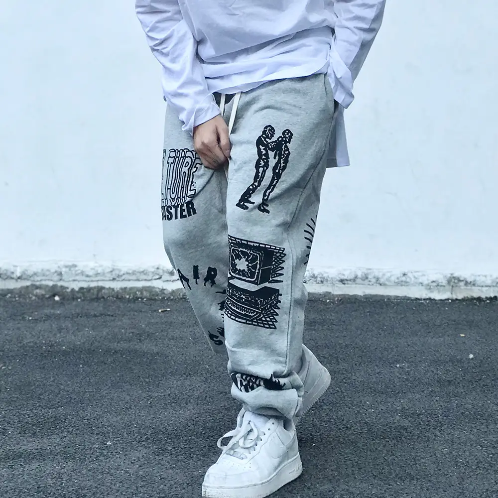 Harajuku Style Street Trend Casual Trousers