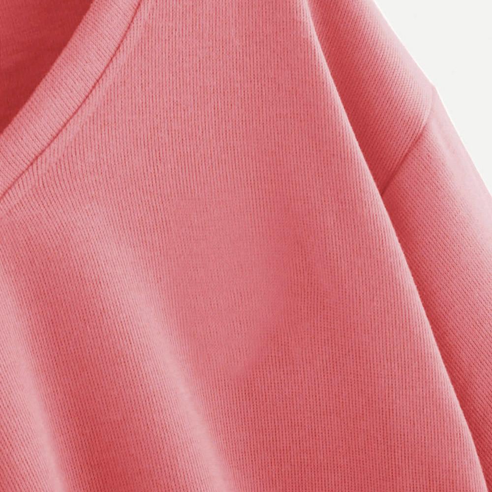 Fashion Women's Solid Color Casual Drop Shoulder Lantern Sleeve Pullover