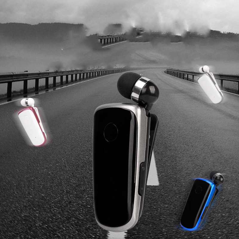 Auriculares Bluetooth con micrófono retráctil tipo solapa