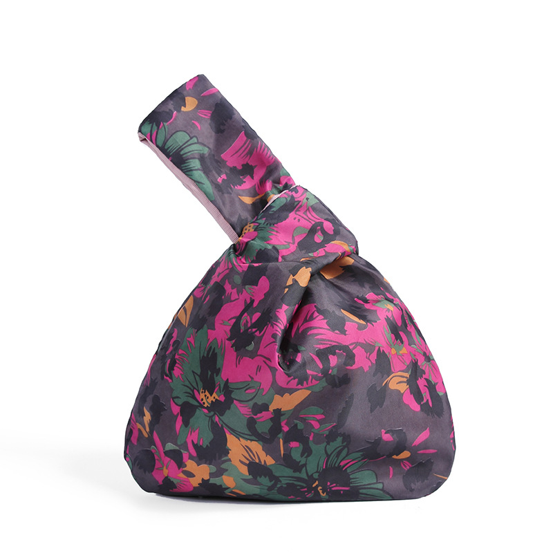 Japanese Mini Portable Knot Wrist Bag Women Top Handle Bag