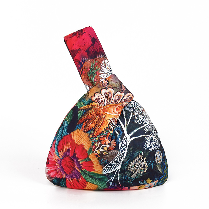 Japanese Mini Portable Knot Wrist Bag Women Top Handle Bag Japanese Mini Portable Knot Wr - Shop at LoveMi