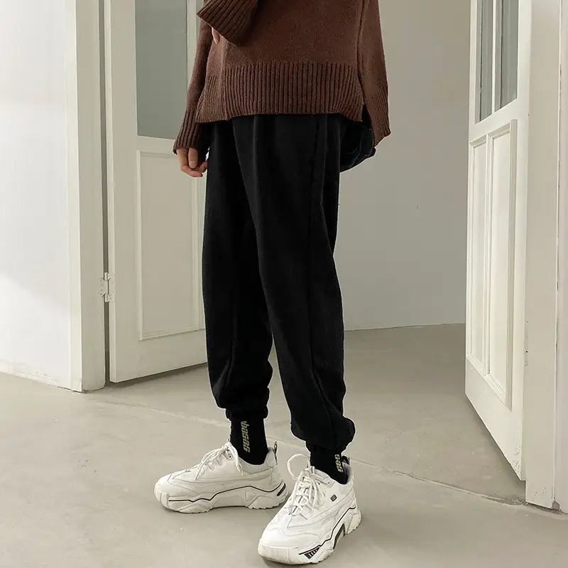 Loose Plus Velvet Thick Sports Pants Men