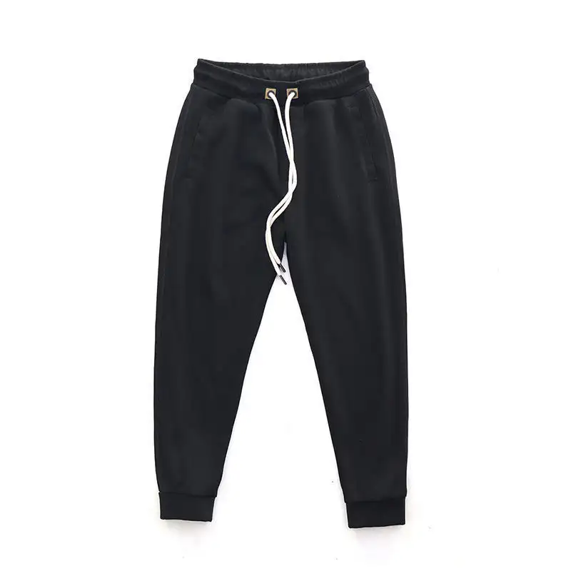 Cotton Casual Pants Drawstring Sweatpants Men's Loose Trousers