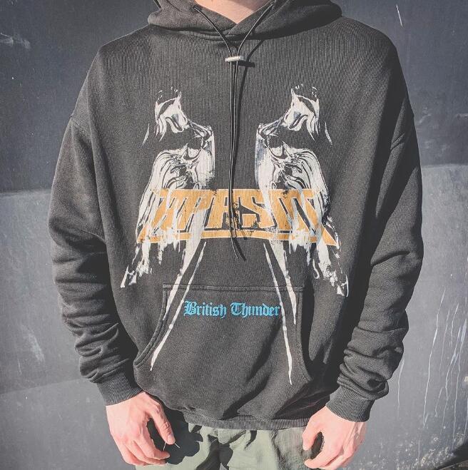 Hip Hop Reaper Retro Shark Print Sweatshirt