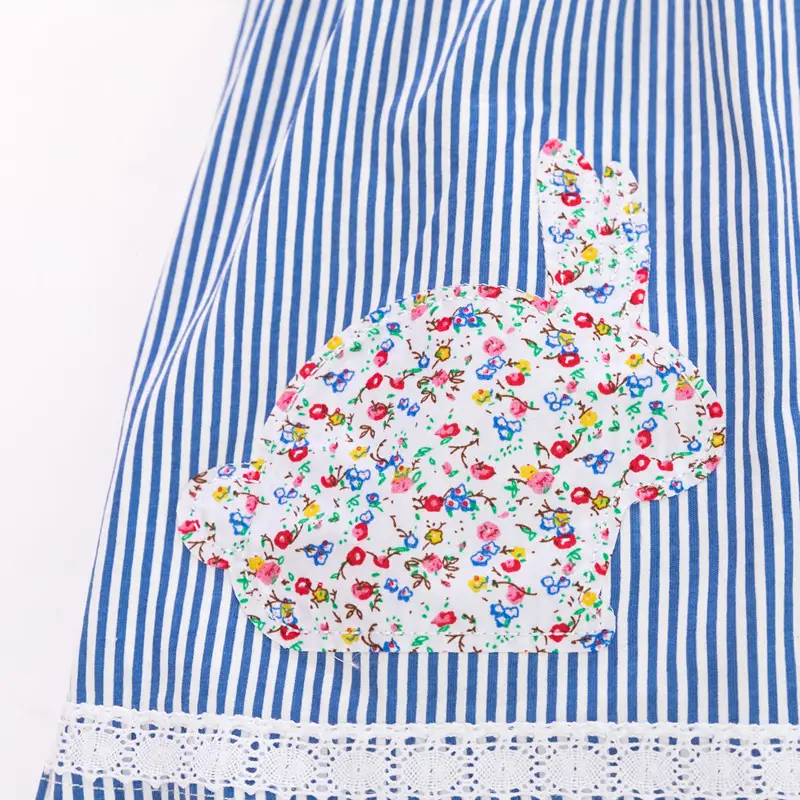 Summer New Style Short-Sleeved Children's Skirt Woven Children's Dress