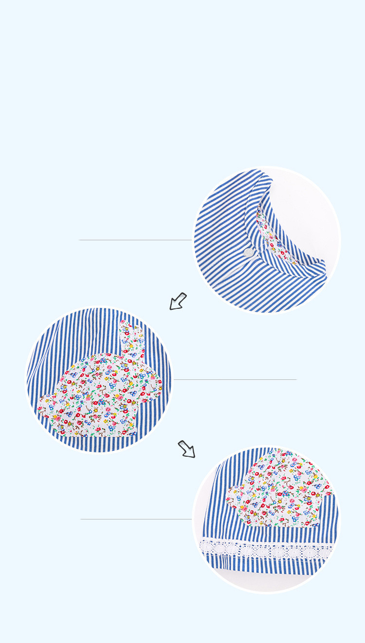 Summer New Style Short-Sleeved Children's Skirt Woven Children's Dress