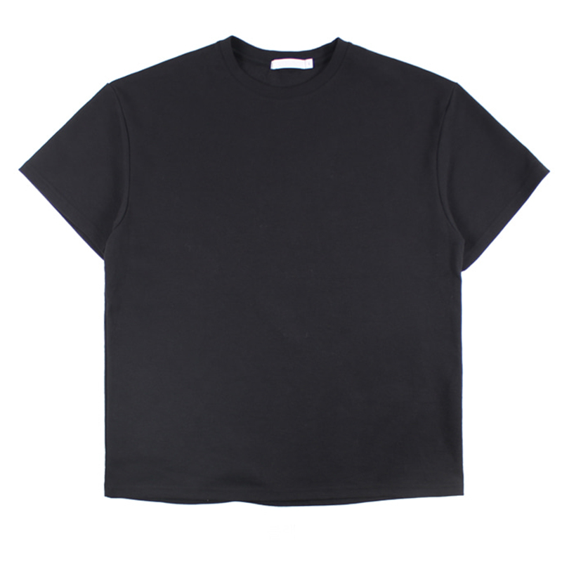 Pure color Loose Half-Sleeved Korean Cotton Round Neck T-Shirt