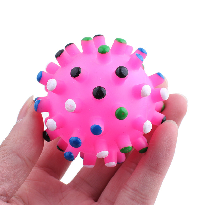 Pet Sounding Vinyl Thorn Ball Bite Resistant Toy 3