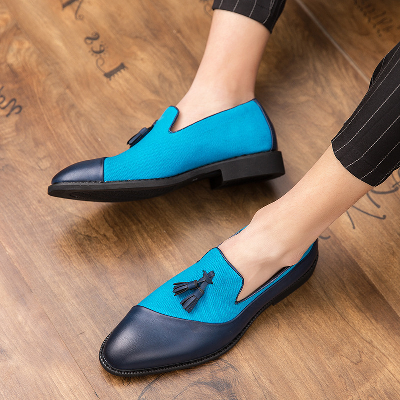 Fashion Personality Pointed Casual Men's Leather Shoes