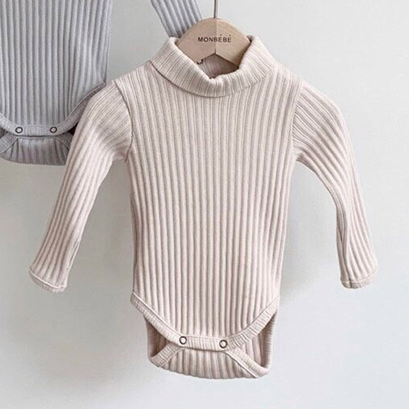Korean INS Semi-turtleneck Knitted Jumpsuit