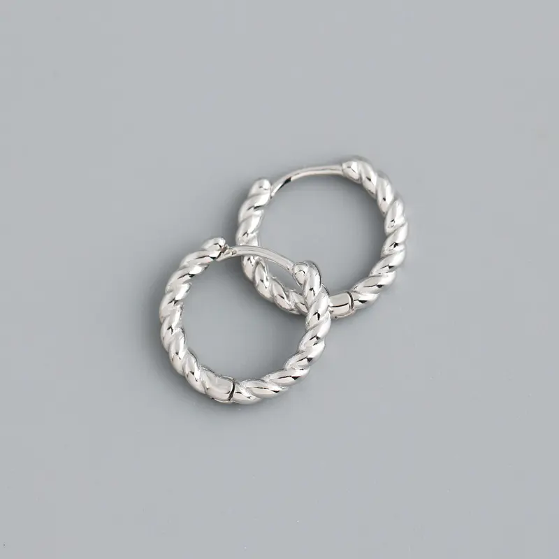 Simple Button Pattern Twist Female Earrings Temperament Earring